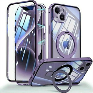 y2024NŐV ziPhoneP[X iPhone15 p P[X ʃP[X bNtyʕی+MagSafeΉ+bN+@\̃X^hz KXP[X NA 360°Sʕی ACtH14 X}zP[X A