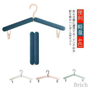 省スペース 洗濯物ハンガー 物干し おしゃれ 便利 軽量 4色 ピンチクリップ 便利グッズ