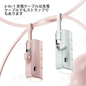 S@Ή iPhone16/15/14/13/12/11/8/SE/Pro/iPad RlN^[ Type-C / Lightning ڏ[d 5000mAh cʕ\ LED ^ y Android iPhone