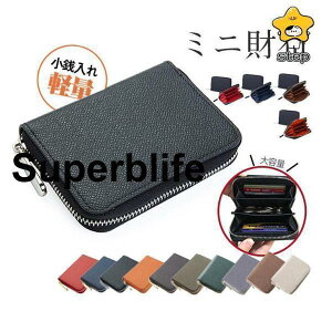 カードケ お札入れ コンパクト 軽量 大容量 薄型 財布 防犯 ラウンドファスナー 小さい ミニ財布 小銭入れ メンズ