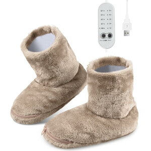 男女兼用 接続 洗濯可能 室内履き 防寒対策 電気足温器 電気スリッパ NTC過熱保護 4段階温度調節 5段階タイマー コントローラー