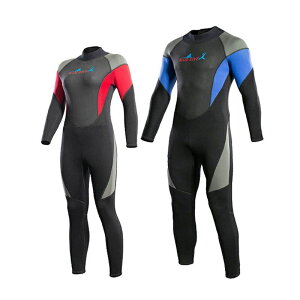 ダイバー 海底探険 プロ UVカット 防寒保温 体型カバー 長袖 おしゃれ メンズ レディース 水着 フルスーツ 3mm