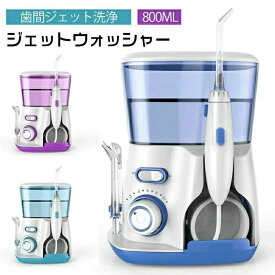 デンタルケア 健康家電 美容 口腔洗浄器 ジェットウォッシャー 800ml大容量 歯間ジェット洗浄 旅行 家庭
