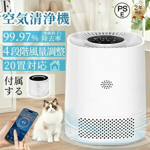 ウイルス対策 花粉対策 小型 静音 20畳 脱臭 ほこり 卓上加湿なし コンパクト HEPAフィルター ハウスダスト
