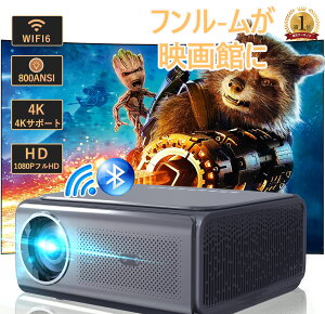 �v���W�F�N�^�[ �ƒ�p �z�[���V�A�^�[ �e���r �z�[���v���W�F�N�^�[ �y�� �{�� ���^ Android 9.0 800ANSI 4K�Ή� ���掿 ���P�x �É� 5G WiFi6 �����\ ������`�� �d���t�H�[�J�X Bluetooth5.0 �z�[���V