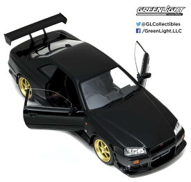 1/18　GreenLight☆ワイルドスピード　 1999　スカイライン　GTR　黒　R34【予約商品】