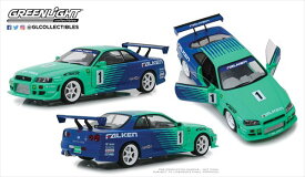 ミニカー　1/18　GREENLIGHT　1999　スカイラインGTR　R34　Falken Tires　　予約商品