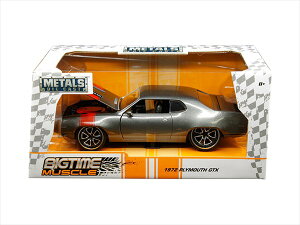 ミニカー 1/24 JadaTOYS 1972 プリムスGTX カスタム仕様 グレーメタリック色 アメ車【予約商品】