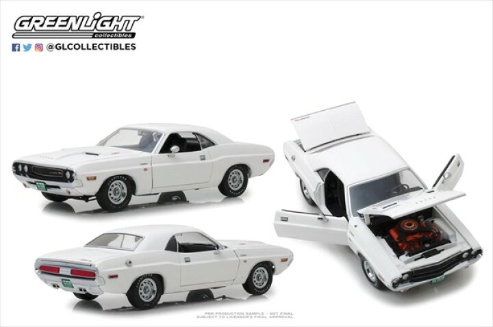 楽天市場】ミニカー 1/18 GREENLIGHT☆1970 ダッジ チャレンジャー R/T 