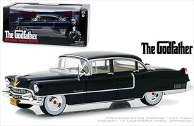 ミニカー　1/24　GreenLight☆ゴッドファーザー　1955　キャデラック　フリートウッド　黒　【予約商品】