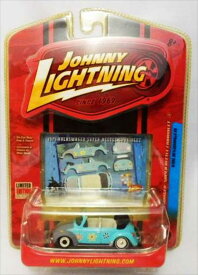 ミニカー　1/64　JohnnyLightning☆ワーゲンビートル　ガブリオレ　ハワイアン仕様　水色【限定品/絶版品】