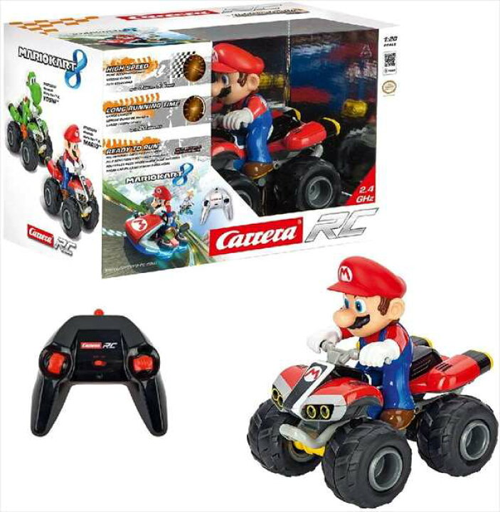 楽天市場 マリオカート ラジコン Carrera 楽しい ラジコン マリオカート8 4輪バギー 予約商品 マリオ おもちゃ Hottoys ホットトイズ