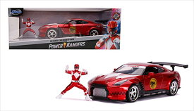 ミニカー　1/24　JadaTOYS◎秘密戦隊ゴレンジャー　赤レンジャー　フィギュア付き♪　スカイラインGTR　R35　赤　【予約商品】