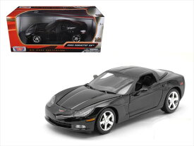 ミニカー　1/24　MOTORMAX☆ 2005　コルベット・スティングレー　C6　黒色　 2005 Chevrolet Corvette C6 　【予約商品】