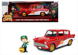 ミニカー　1/24　JadaTOYS　Lucky Charmsフィギュア付き♪　1959　フォード・アングリア　ハローキティ　キティちゃん　【予約商品】