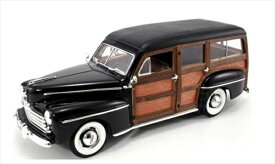 ミニカー 1948　フォード・ウッディワゴン　ホットロッド　黒色　アメリカングラフィティー　デュースクーペ　1/18　Road Signature 【限定品/予約商品】
