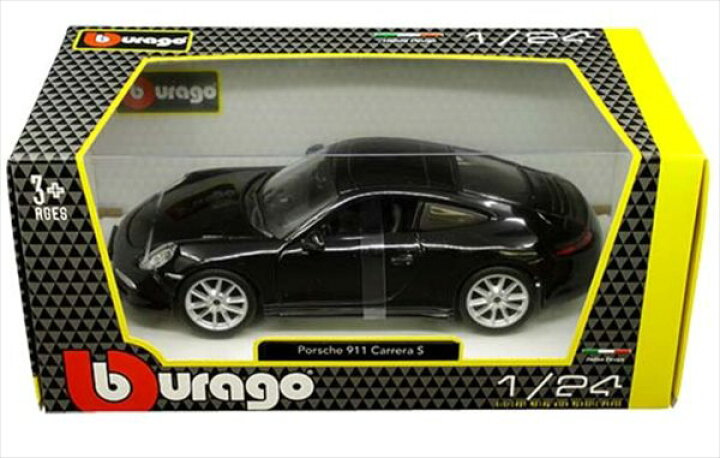 楽天市場】ミニカー ポルシェ 911 カレラ S 黒 1/24 ブラゴ Porsche 