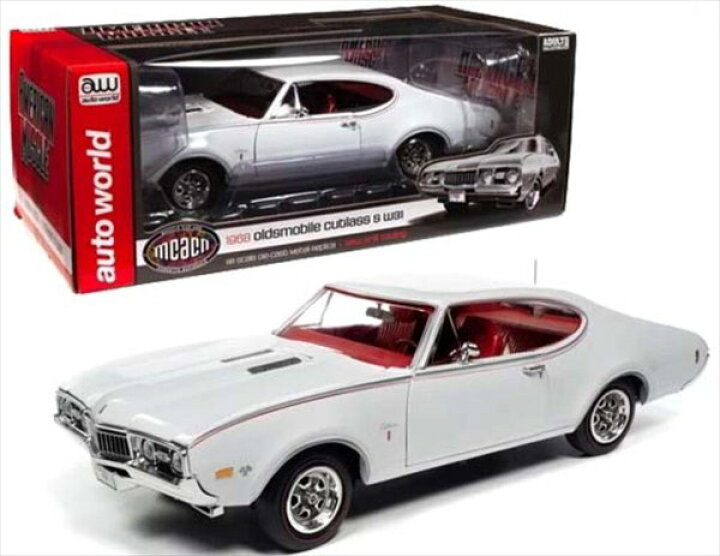 楽天市場】ミニカー 1/18 1968 オールズモビル カトラス SW31 白色 