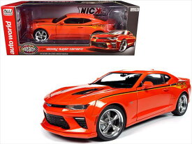 ミニカー　1/18　2016　カマロ　ニッキーカマロ　オレンジ色　AUTOWORLD　2016 Chevrolet Nickey Super Camaro【予約商品】