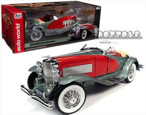 �~�j�J�[�@1/18�@AUTOWORLD��1935 Duesenberg SSJ Speedster�@�V���o�[/�ԐF�y�\�񏤕i�z