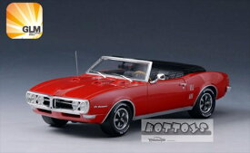 ミニカー　1/43　1968　ポンティアック　ファイヤーバード　コンバーチブル　オープン仕様　赤色　GLM　Pontiac Firebird 400 Convertible Open Top Red 1968　予約商品