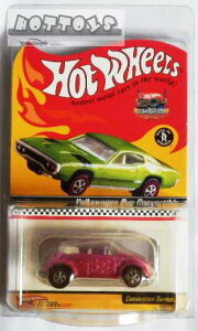 ミニカー 1/64 HotWheels 20周年記念特別モデル☆ワーゲンビートル コンバーチブル ピンクメタ色 Custom Volkswagen 【HotWheels RedLine Club限定品/絶版品】