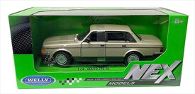 ミニカー　1/27　WELLY☆ ボルボ　Volvo 240GL　金色【予約商品】