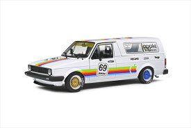 ミニカー　1/18　1982　フォルクスワーゲン・ゴルフ　キャディバン＃69　白色　カスタム仕様　Solido 　VOLKSWAGEN - CADDY MKI VAN N 69 COMPUTER CUSTOM 1982【予約商品】