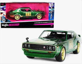 ミニカー　1/24　スカイライン 　ケンメリ　GTR 　レーシング 　ニスモ　 グリーンメタ　2000GTR 　GTR(KPGC110)　maisto【予約商品】