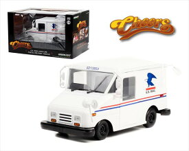 ミニカー　1/18　アメリカ　郵便配達車　USA USPS　デリバリートラック　白色　映画「チアーズ！」劇中車　Cliff Clavin’s U.S. Mail Long-Life Postal Delivery Vehicle (LLV) ? Cheers (1982-93 TV Series)　GREENLIGHT　予約商品