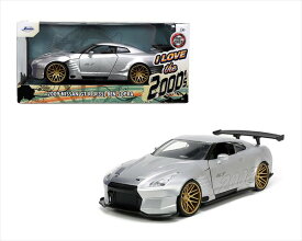 ミニカー　1/24　JadaTOYS スカイライン　GTR　2009 Nissan GT-R ( R35)　BEN SOPRA 銀色　　予約商品