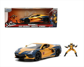 ミニカー　1/24　JadaTOYS◎Marvel マーベル　アベンジャーズ　ウルヴァリン　フィギュア付き♪　2020 コルベット　　2020 Chevrolet Corvette Stingray【予約商品】