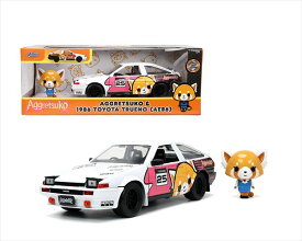 ミニカー　1/24　JadaTOYS◎アグレッシブ烈子　アグレッシブれつこ　フィギュア付き♪　　1986 Toyota Trueno　AE86　【予約商品】