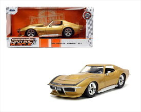 ミニカー　1/24　JadaTOYS　1969　シボレー　コルベット　スティングレー　金色　1969 Chevrolet Corvette Stingray ZL-1 　特別限定予約商品