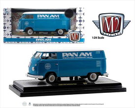 ミニカー　1/24　M2　1960　 VW　フォルクスワーゲン　タイプ2　ワーゲンバス　PANAM 　青色　1960 Volkswagen Delivery Van 【予約商品】