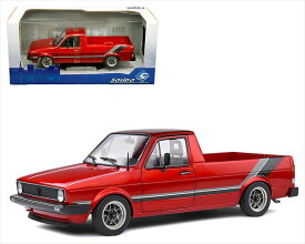 ミニカー　1/18　1982　フォルクスワーゲン・ゴルフ　キャディバン　赤色　カスタム仕様　Solido 　VOLKSWAGEN - VW Caddy Mk.1 【予約商品】