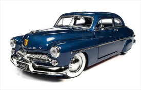ミニカー　1/18　1949　マーキュリー　クーペ　紺色　Mercury Coupe ‘1949 　AUTOWORLD 【限定予約商品】