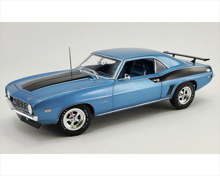 楽天市場】ミニカー 1/18 ACME 1969 シボレー・カマロ ブルー色 1969 
