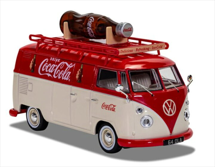 楽天市場】ミニカー 1/43 CORGI ワーゲンバス コカコーラ パンルバン 