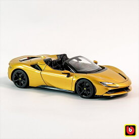 フェラーリ ミニカー　ブラゴ　1/18　Ferrari SF90 Stradale　HYBRID SPIDER　2020　金色　【限定予約商品】