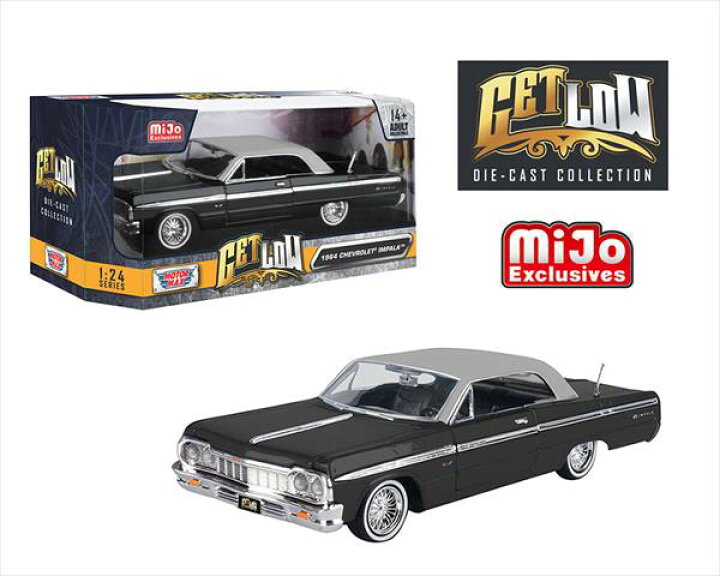 楽天市場】ミニカー 1/24 MOTORMAX 1964 シボレー インパラ 