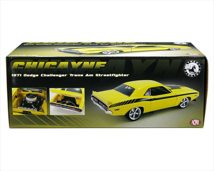 楽天市場】ミニカー 1/18 ACME 1971 ダッジチャレンジャー トランザム 