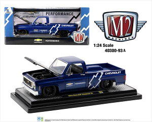 ミニカー 1/24 M2 1973 シボレー C10 ピックアップトラックカスタム仕様 青色 「シボレー」 アメ車 Chevrolet C-10 1973 Chevrolet Cheyenne 10【限定予約商品】