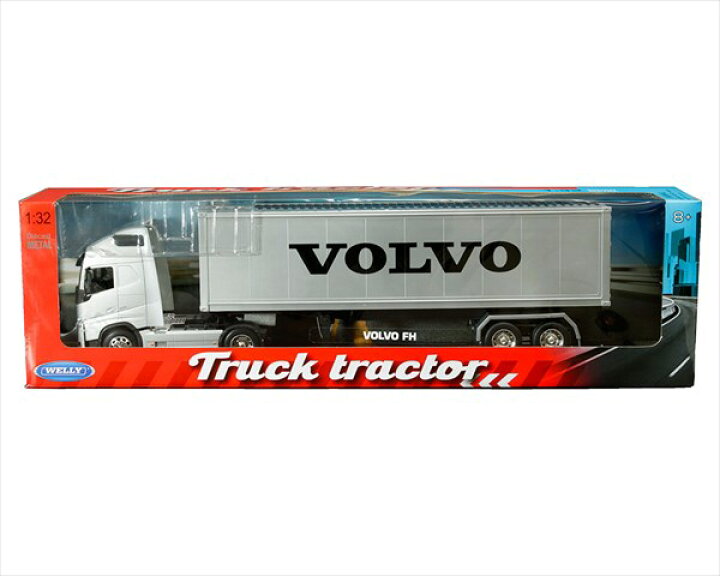 楽天市場】ミニカー 1/32 トレーラートラック ボルボ Volvo FH with 