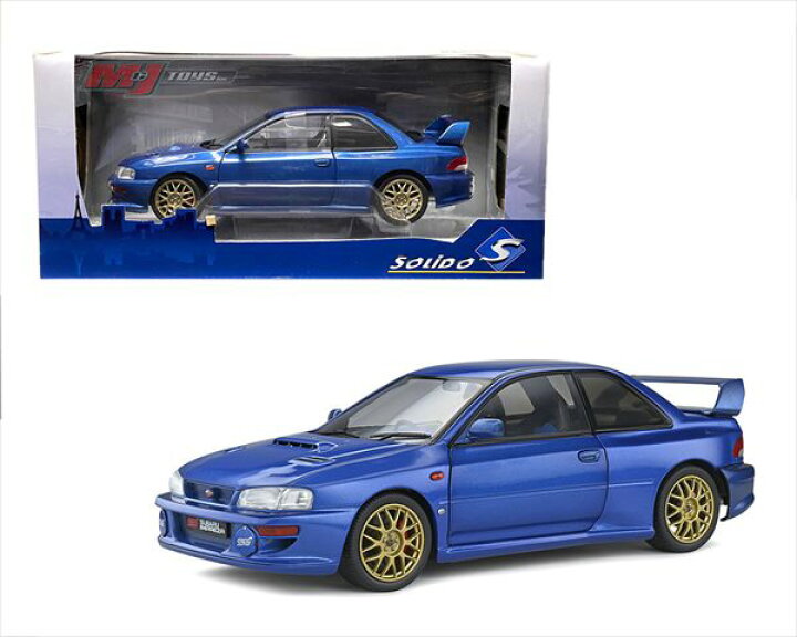 楽天市場】ミニカー 1/18 Solido 1998 スバル インプレッサ 22B STi 青 