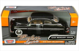 ミニカー　1/24　MOTORMAX　1949　マーキュリー　黒色　1949 Mercury Coupe　【予約商品】