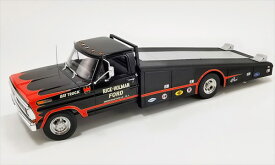 ミニカー　1/18　ACME　キャリアカー　積載車（1台積載）　黒　バットトラック　バットマン　ワイルドスピード 　Rice & Holman Bat Truck 1970 Ford F-350 Ramp Truck【予約商品】