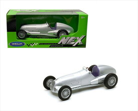 ミニカー　1/24　WELLY　1937　メルセデス　ベンツ　W125　銀色　1937 Mercedes-Benz W125【予約商品】