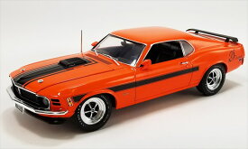 ミニカー　1/18　ACME☆1970　フォード・マスタング・マッハ1　オレンジ色　1970 Ford Mustang Mach 1 Sidewinder Special (Calypso Coral) 【限定予約商品】