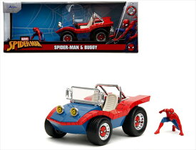 ミニカー　1/24　JadaTOYS◎Marvel マーベル　スパイダーマン　バギー　スパイダーマンフィギュア付き♪　Spider Man Buggy With Spider Man【予約商品】